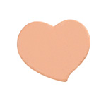 Copper Blank Heart (no Hole) 25x13mm 24gauge 2pcs