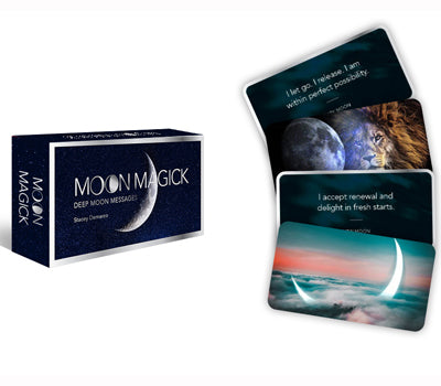 Moon Magick Inspiration Deck Deep Moon Messages (40 Full-Color Cards)
