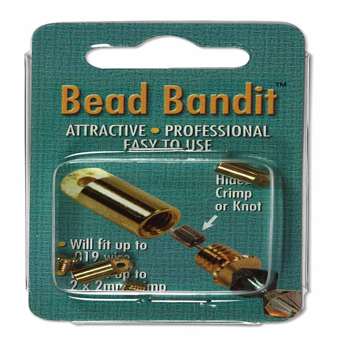 BEAD BANDIT Silver PLATED 4 pcs