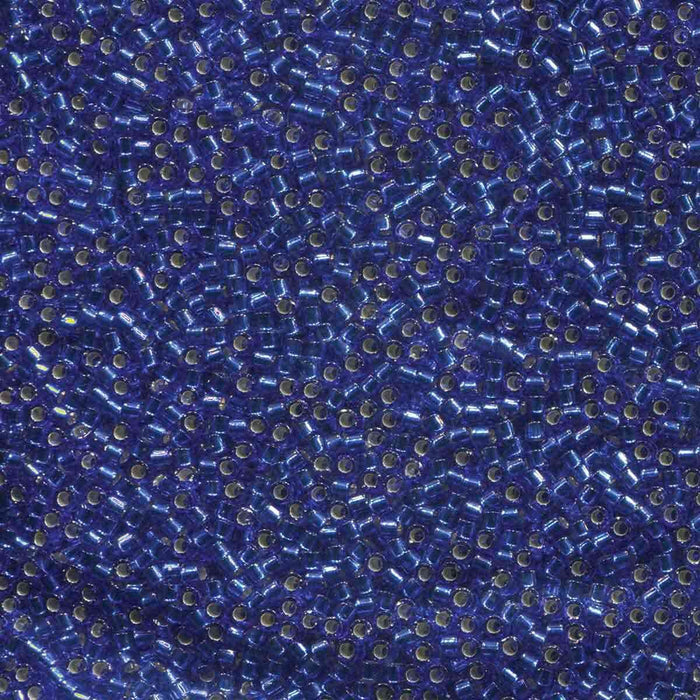 Miyuki Delica 11/0 delica silver lined Cobalt (DB047)