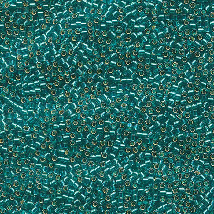 Miyuki Delica 11/0 silver lined Caribbean teal (DB1208)