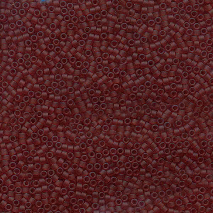 Miyuki Delica 11/0 Matte transparent dark cranberry (DB1262)