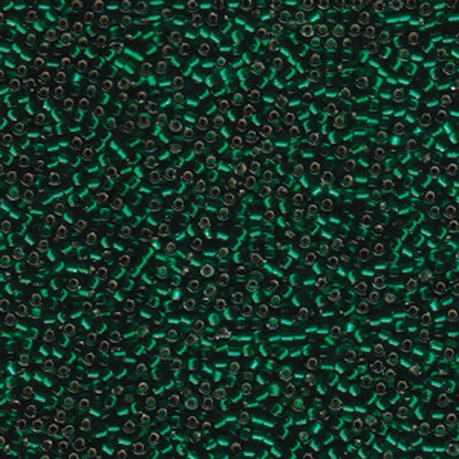 Miyuki Delica 11/0 delica silver lined green (DB148)