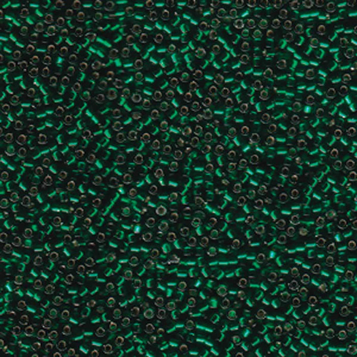 Miyuki Delica 11/0 delica silver lined green (DB148)