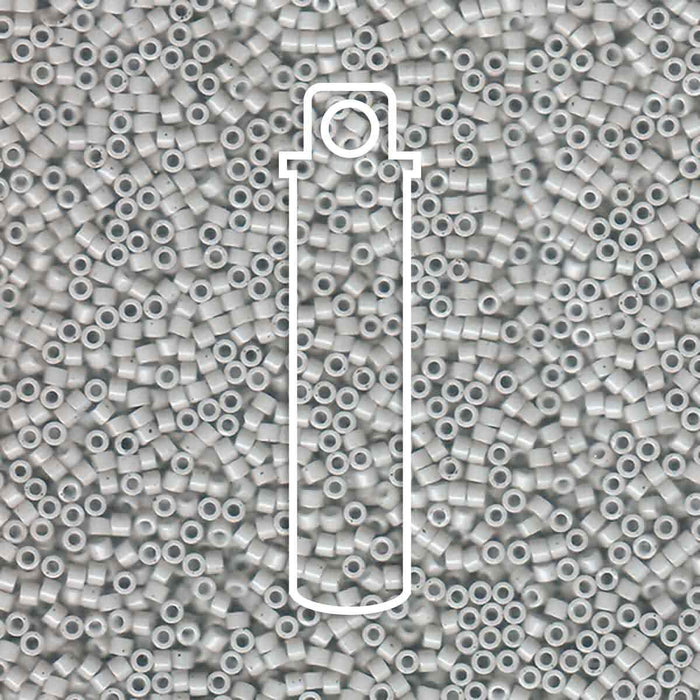 DB1498 Opaque Light Smoke 11/0