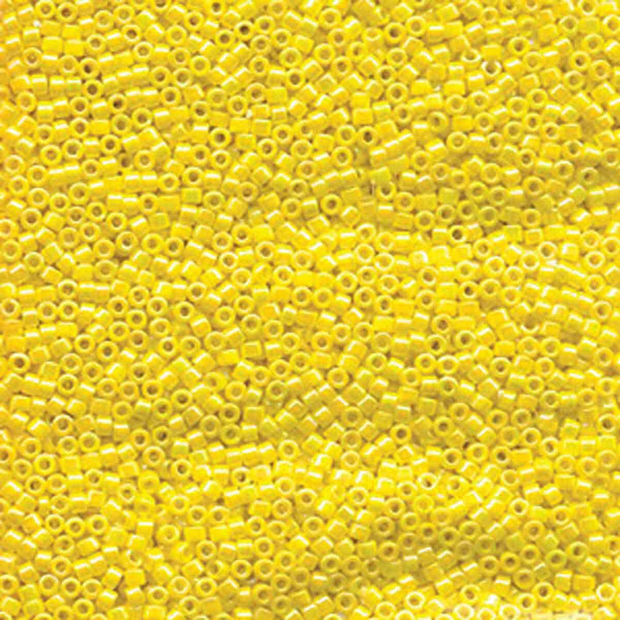 Miyuki Delica 11/0 delica opaque yellow luster AB (DB160)