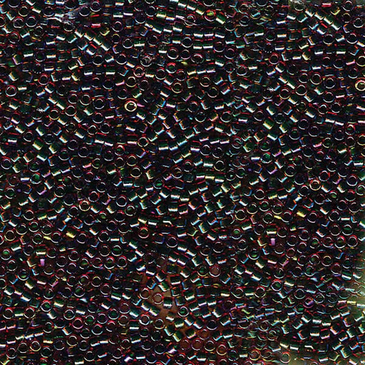 Miyuki Delica 11/0 Olive lined orange a b (DB1741)