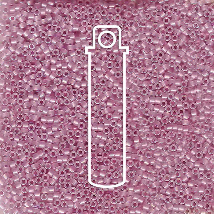 DB1752 Sparkle Orchid Lined Opal AB 11/0