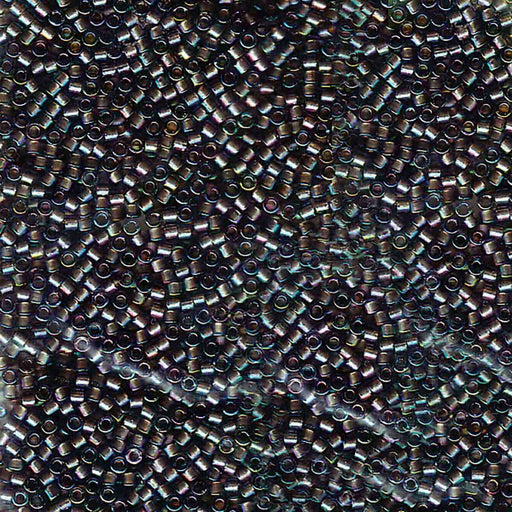 Miyuki Delica 11/0 sparkle beige lined gray AB (DB1773)