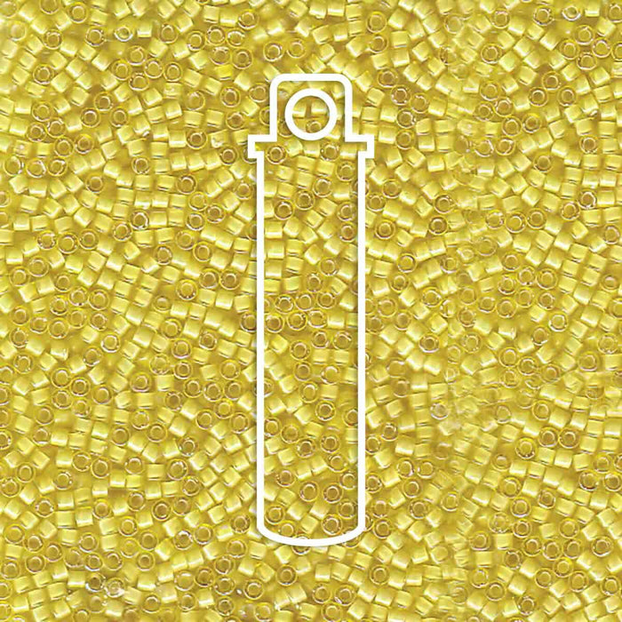 Db1776 White Lined Yellow AB 11/0