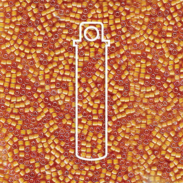 Db1778 White Lined Topaz ab 11/0