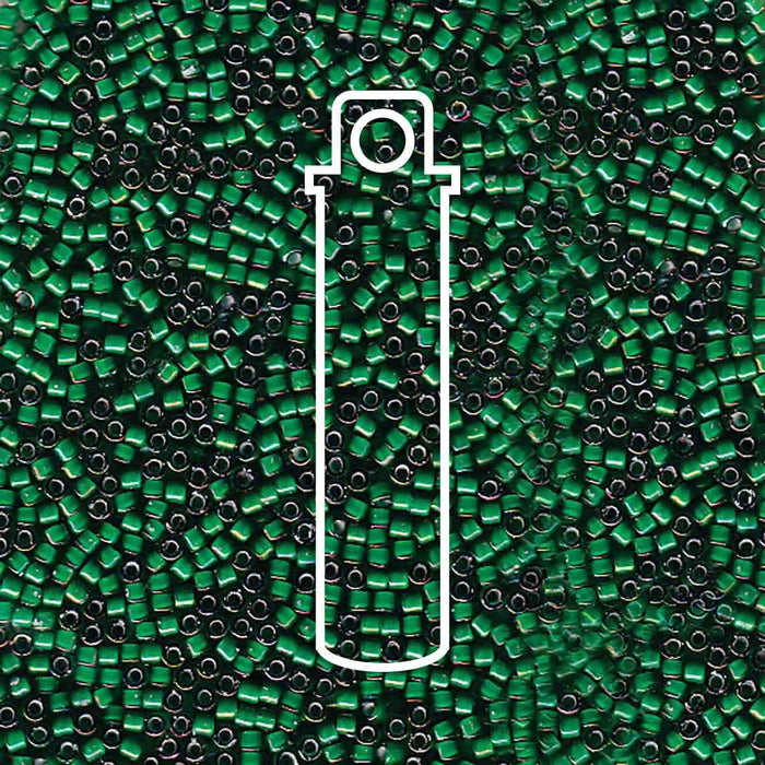 DB1788 White Lined Emerald AB 11/0