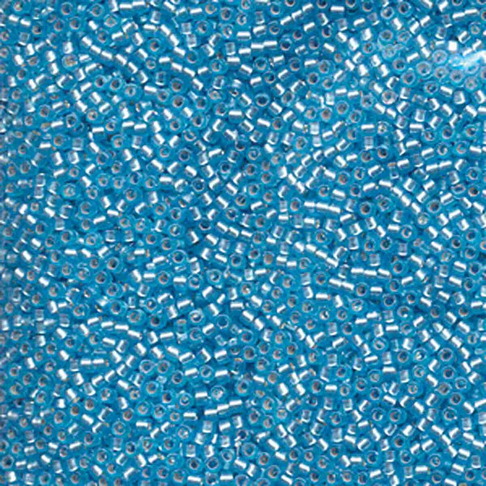 Miyuki Delica 11/0 delica semi matte silver lined sky blue (DB692)