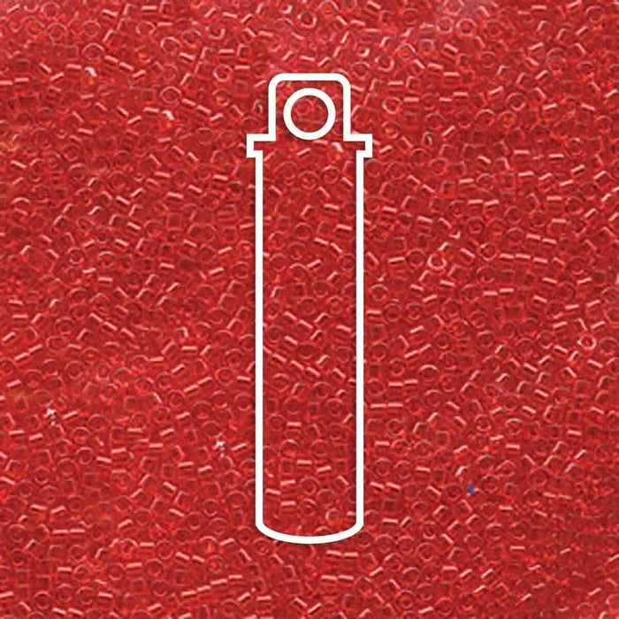 DB704 Transparent red Orange 11/0