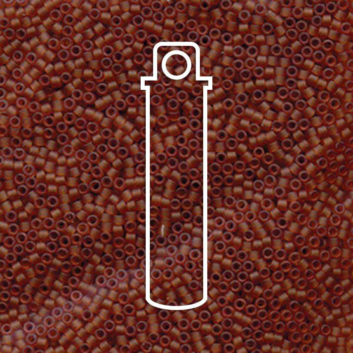 Db764 Matte transparent dark Topaz 11/0