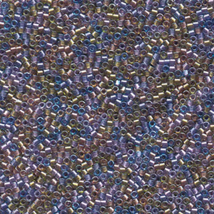 Miyuki Delica 11/0 lined purple bronze mix (DB986)