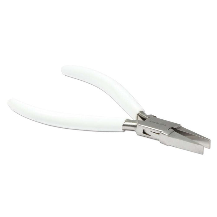 FLATNSE PLIER 130MM W SPRING WHITE PVC