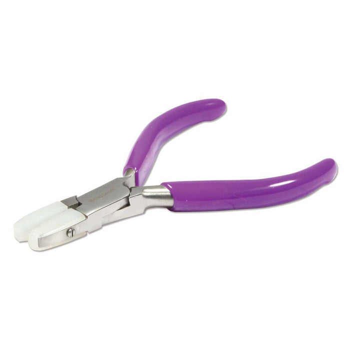 Mini Nylon Jaw Flat Nose Plier with spring