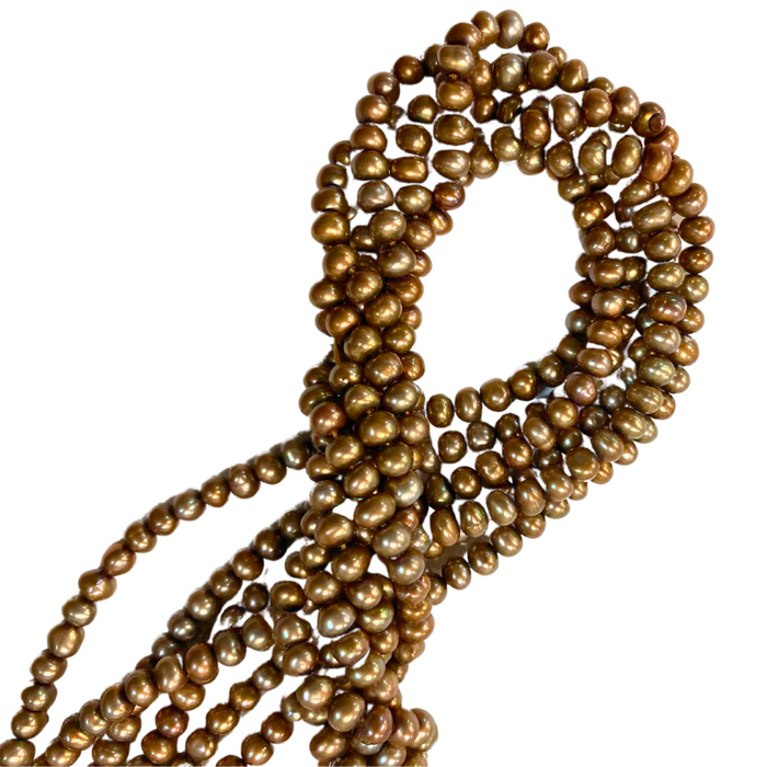 4mm Bronze Freshwater Pearls