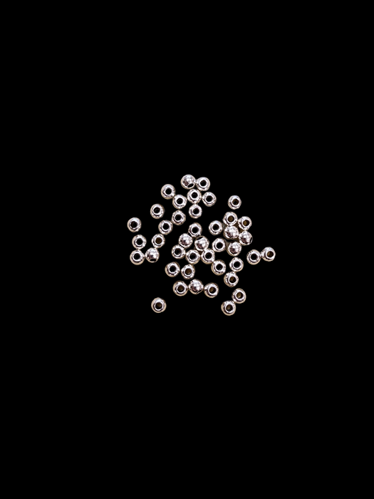 5mm Silver Pewter Spacer Beads Round