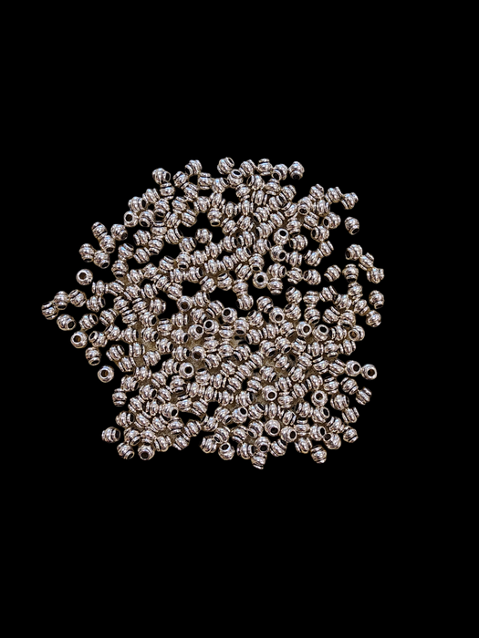 4mm Pewter Spacer Bead