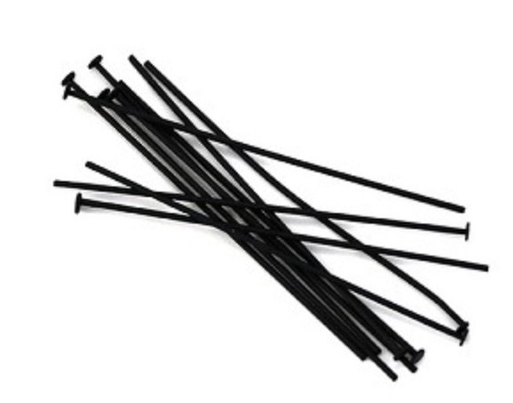 Head Pin 2 inch 20 gauge BLACK 10pc