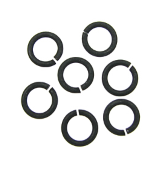 Black Jump Rings 6mm 20pcs