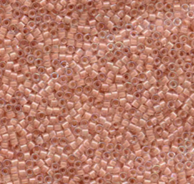 Miyuki Delica 11/0 beige lined ab (DB069)
