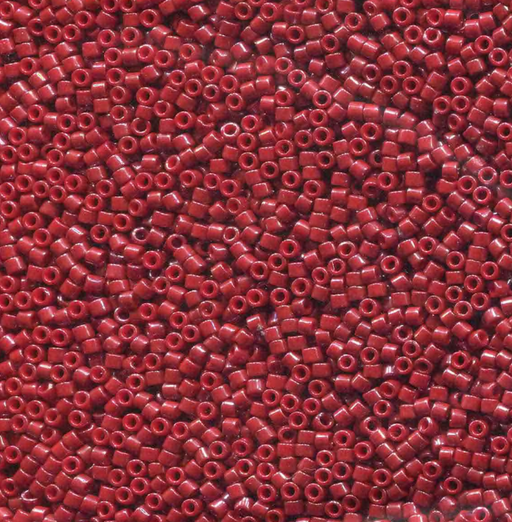 Miyuki Delica 11/0 delica dyed opaque cranberry (DB654)