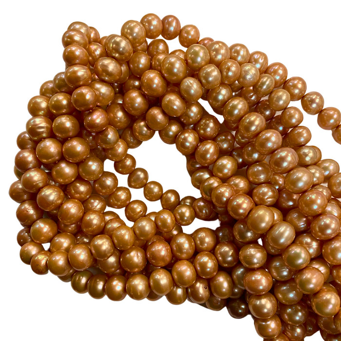 Irregular Shaped Bronze Freshwater Pearls
