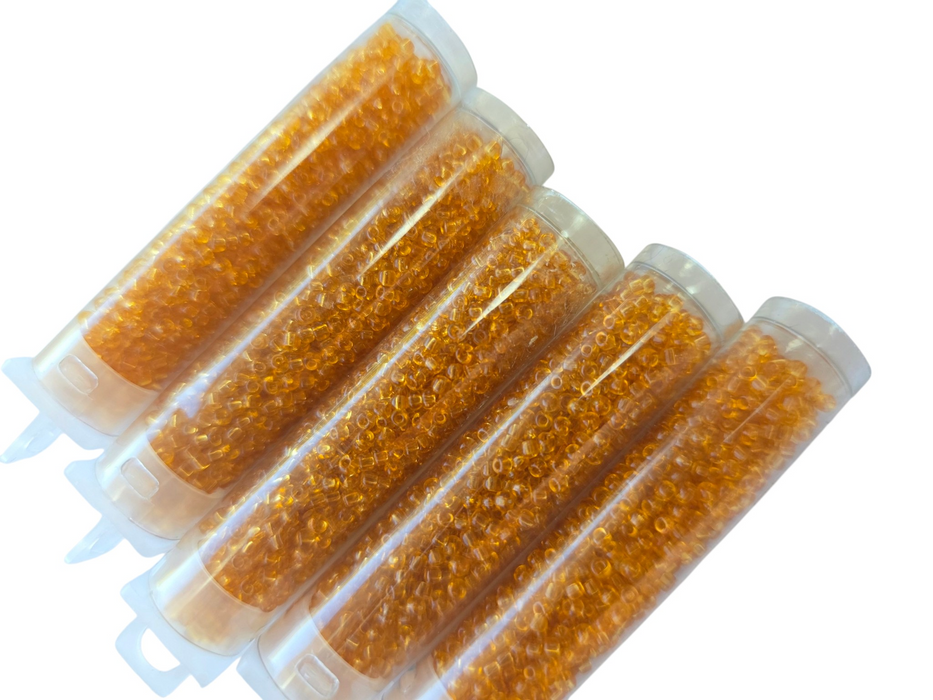 Transparent Amber 11/0 10g (#2)