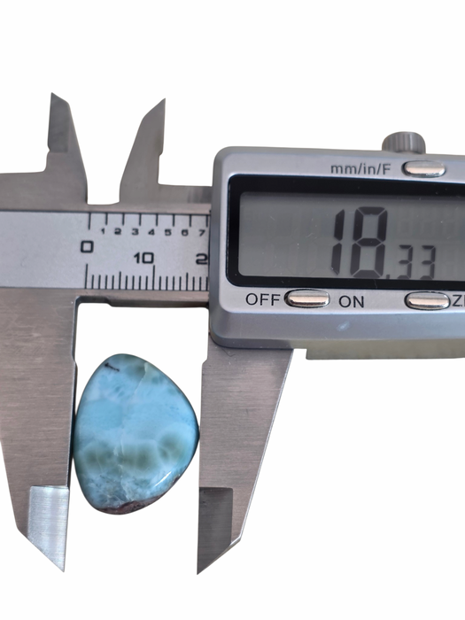 Larimar cabochon irregular shape
