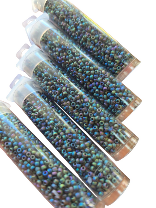 Blue metallic iris matte ab 11/0 10g (#4)