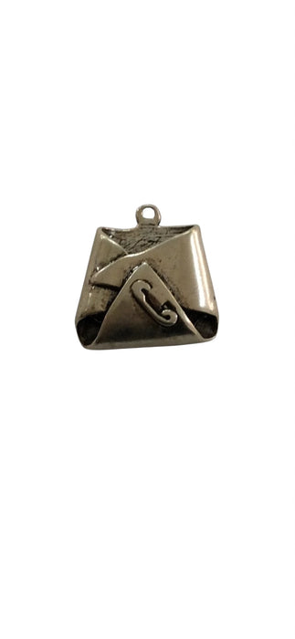 Sterling Silver Charm, Cloth Diaper 3D