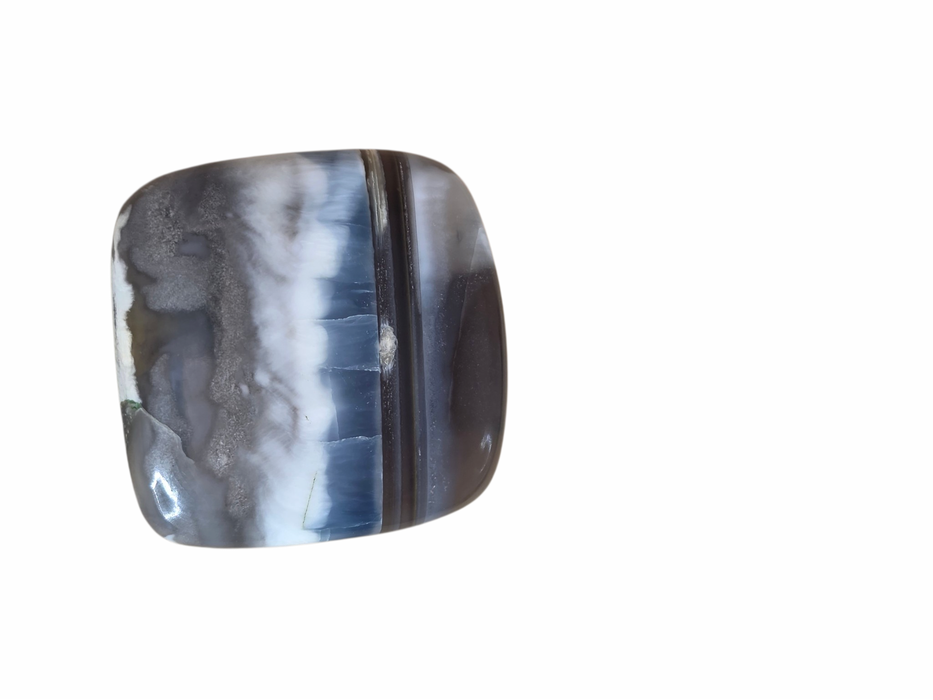 Blue opal large square cabochon