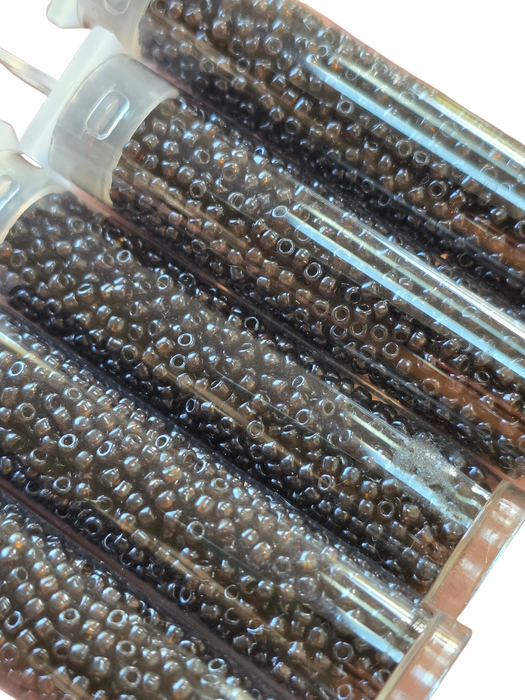Deep brown with purply sheen 11/0 10g (#5)