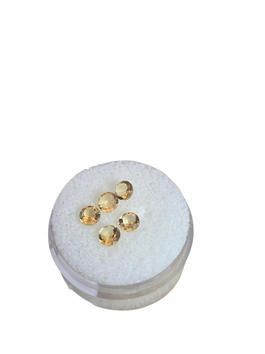 Citrine faceted 4mm