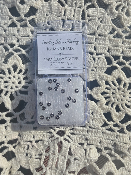 4mm daisy spacer pack sterling