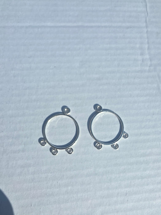 Sterling earring chandalier findings pair