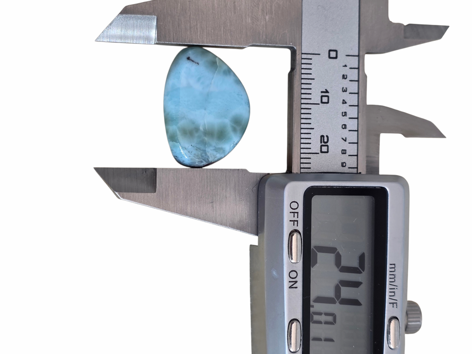Larimar cabochon irregular shape
