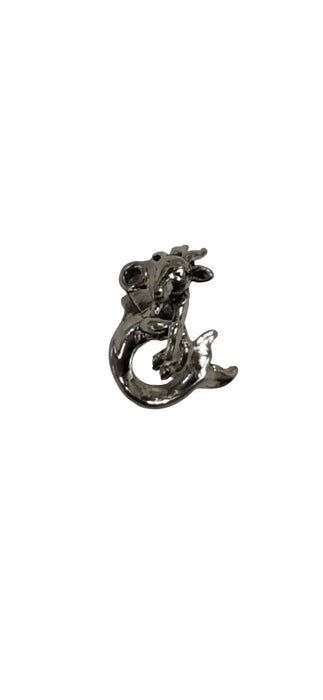 Sterling Silver Charm, Capricorn 3D