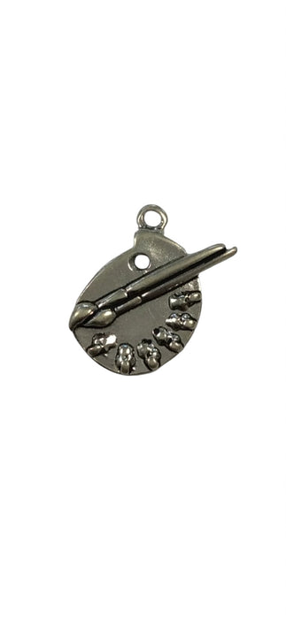 Sterling Silver Charm, Palette of Paint