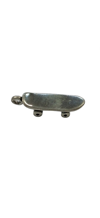 Sterling Silver Charm, Skateboard