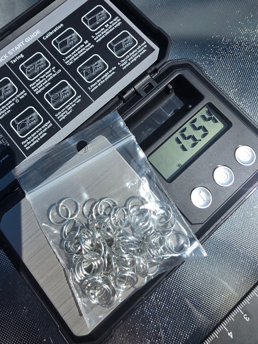 9mm sterling jump rings 100pc