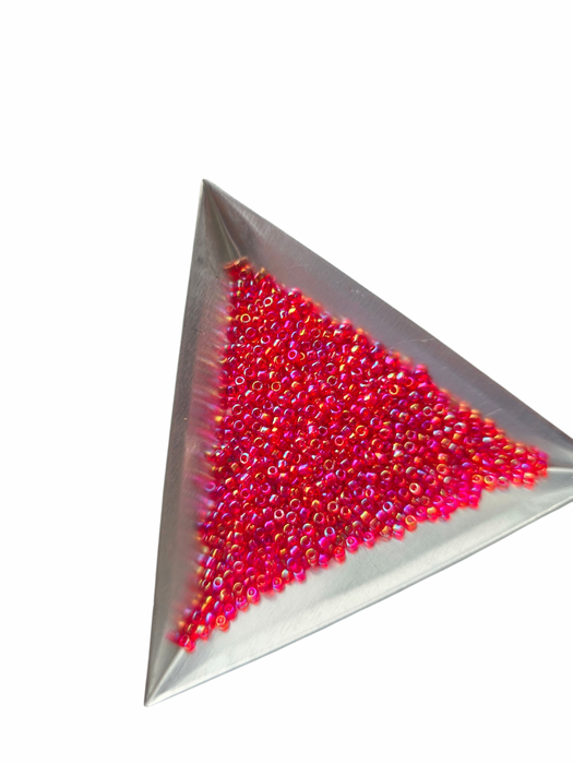 Transparent red ab 11/0 20g (#28)