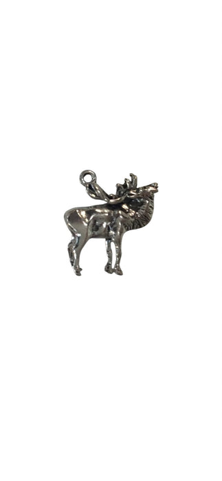Sterling Silver Charm, Caribou 3D