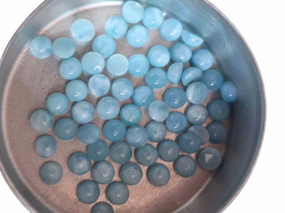 3mm larimar cabochon