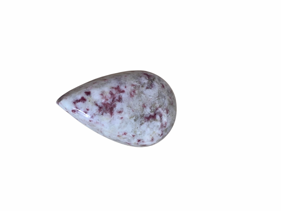 Cinnabar teardrop cabochon