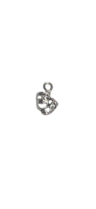 Sterling Silver Charm, Comedy & Tragedy Masks small