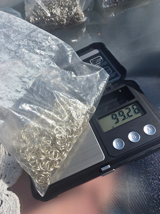 Huge bulk sterling jump rings about 8mm see picture